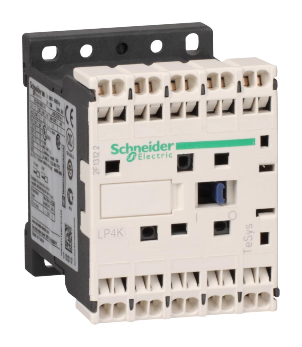 Minikontaktor LP4K lågförbrukande DC manövrerade bladfjäder - KONTAKTOR 4KW 9A LP4K09013BW3