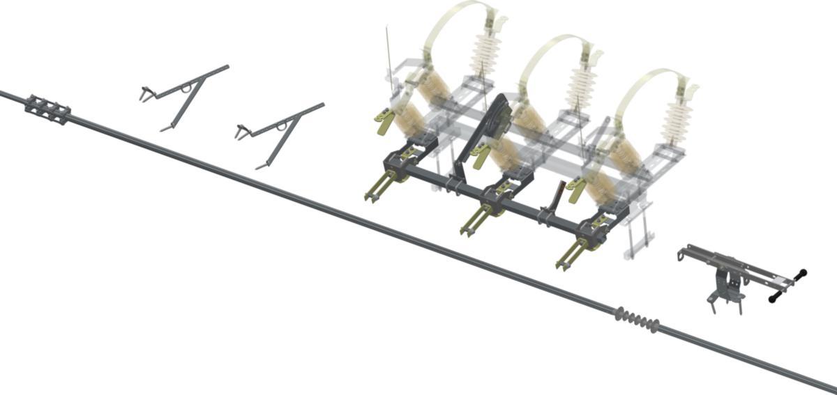 Frånskiljare och Jordkniv - JORDKNIV EB2 TILL FRÅNSKILJARE GEVEA FRAMÅT