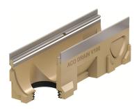 ACO Multiline Nordic V100 linjeavvattningsränna, med bottenutlopp