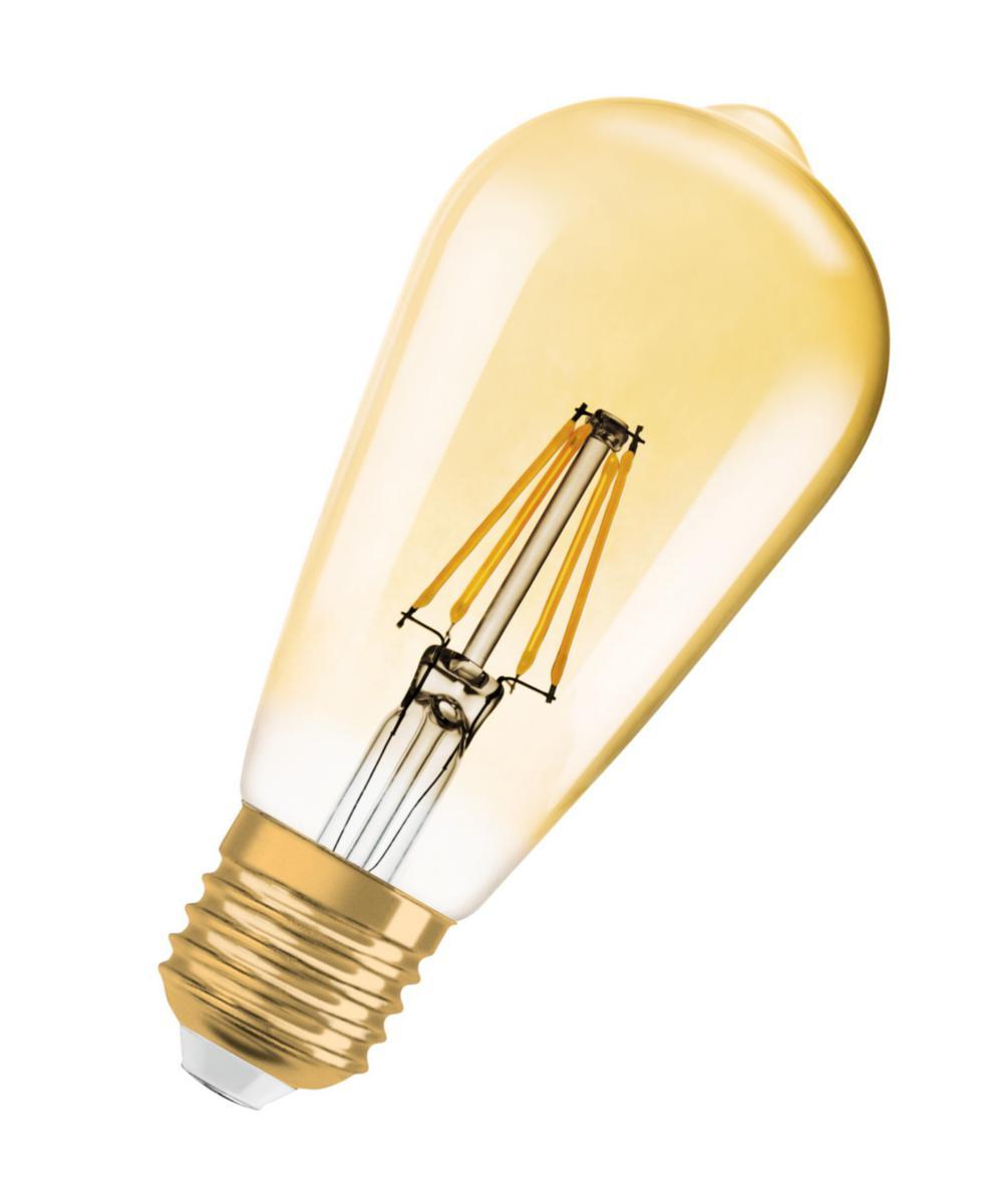 LED-lampa Vintage 1906, Edison, Guld, ej dimbar - LED EDISON GULD 824 E27 4099854091377