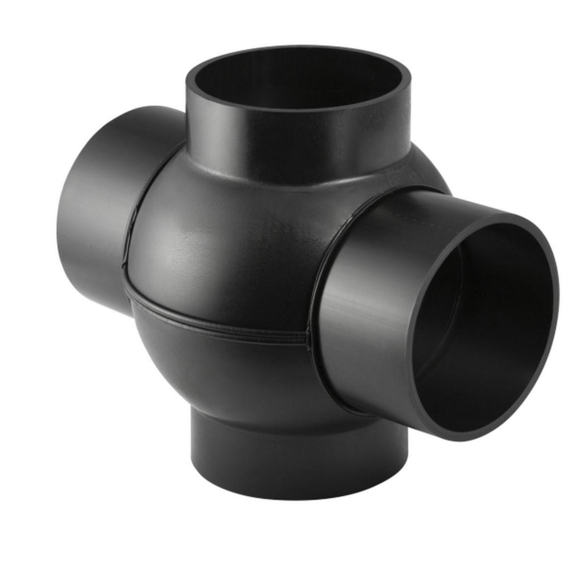 Grenrör dubbelt 88.5° / 180°, Geberit PEH - PEH GRENRÖR 88½° / 180° 75MM GEBERIT