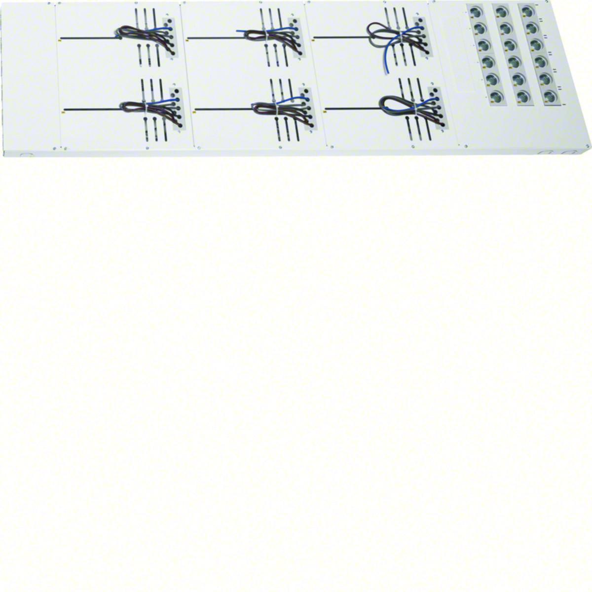 Mätarblock QM. Hager - MÄTARBLOCK 6 PLATSER QM23 2 HOR.x 3 VERT.