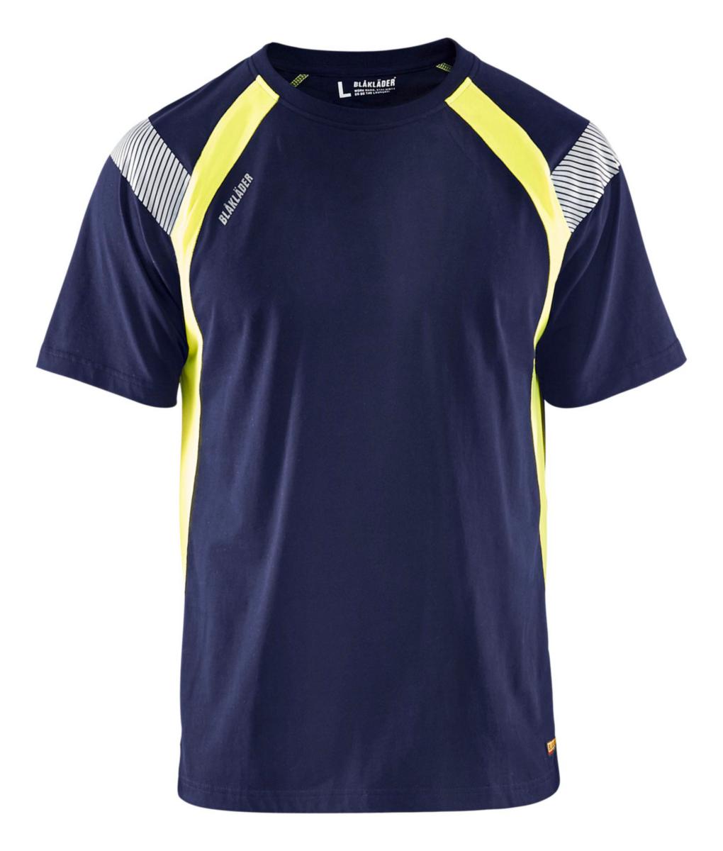 T-shirt Blåkläder 3332-1030 - T-SHIRT BLK 3332-1030 VARSEL 8833 MARIN/GUL STL 3XL