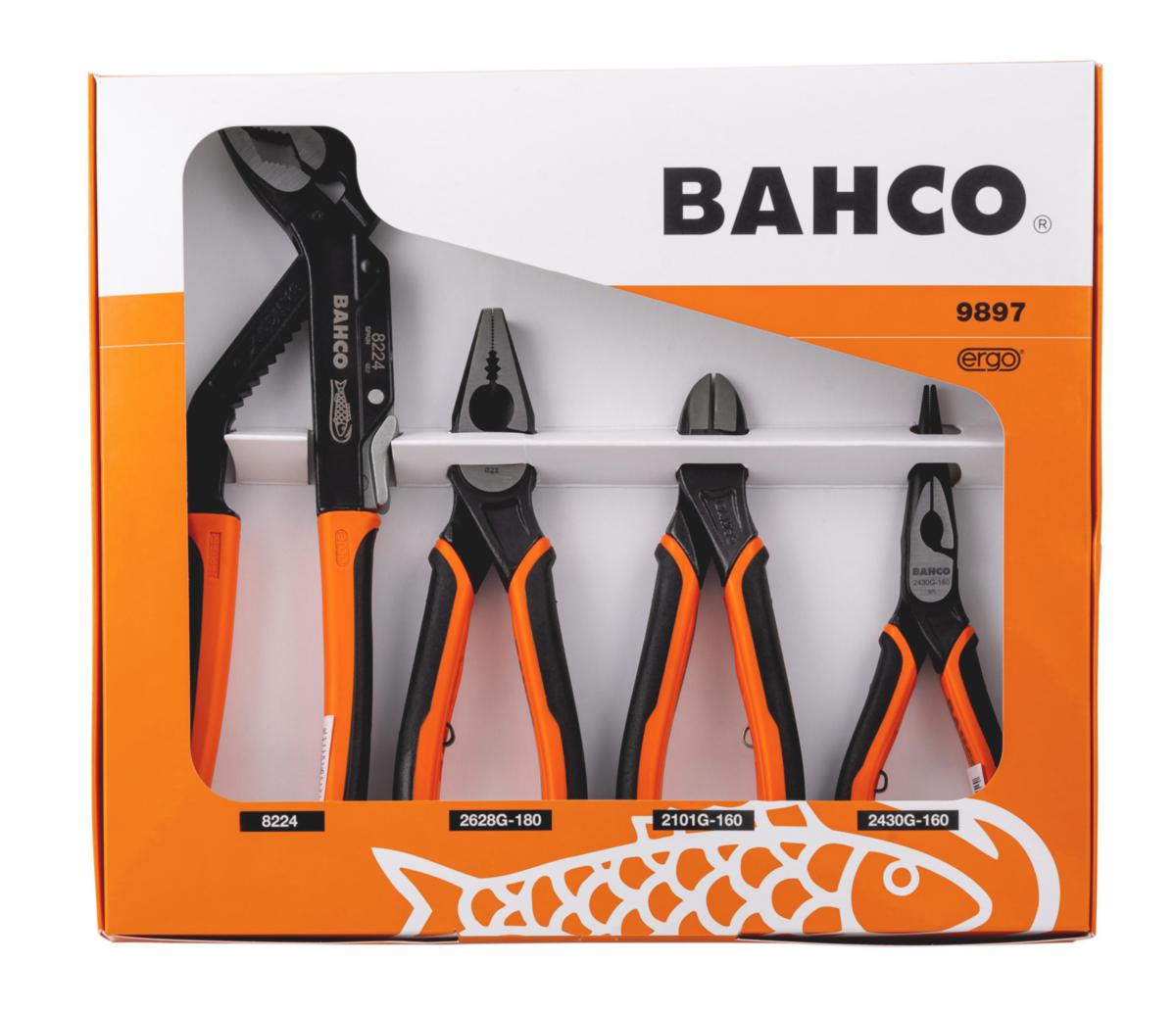 Tail Kit Bahco 9897 - PLIER SET BAHCO 9897 4 PARTS