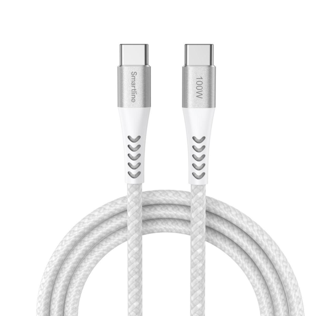Charging cable, USB-C to USB-C, Strong - Smartline USB-C/USB-C cable <1