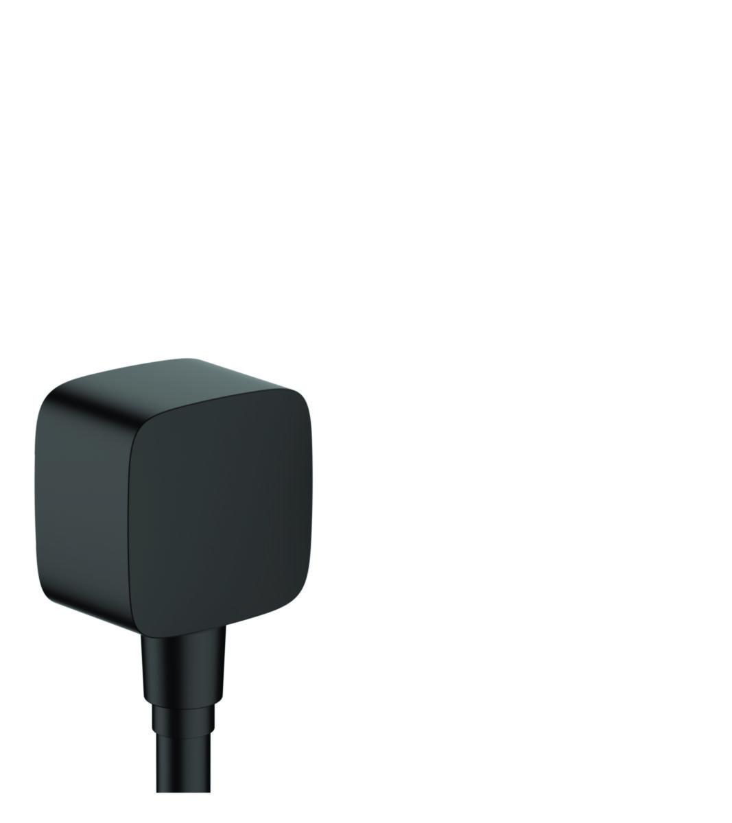 Duschslangsanslutning HG FixFit E Slangvinkel med backventil, Hansgrohe - HANSGROHE DUSCHSLANGSANSLUTN. HG FIXFIT E MATT SVART