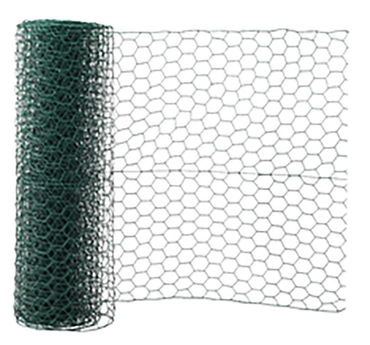 Sexkantsnät Mörkgrön - SEXKANTSNÄT MÖRKGRÖN 1000X25X1,0/0,7 MM - 10M