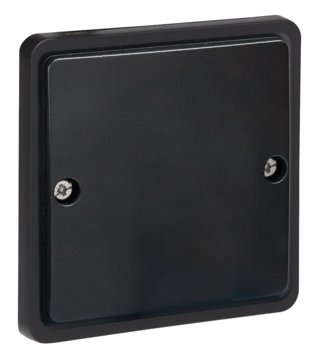 Centrimplatta blindlock 78500, Niko - BLINDLOCK SVART 761-38500
