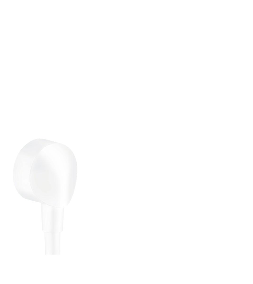 Duschslangsanslutning HG FixFit E Slangvinkel utan backventil, Hansgrohe - HANSGROHE DUSCHSLANGSANSLUTN. HG FIXFIT E MATT VIT