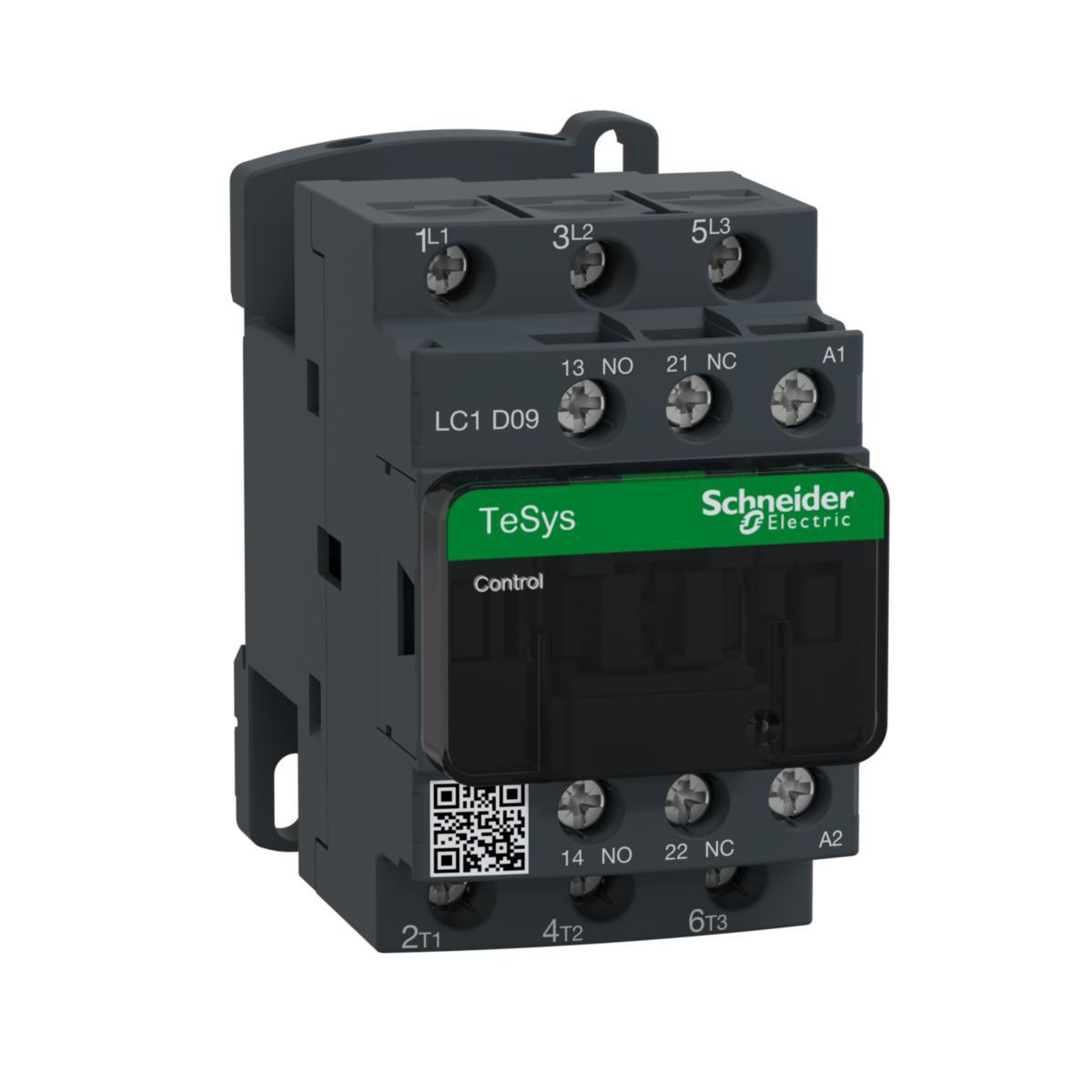 Kontaktor 9-38A LC1D, AC spole - KONTAKTOR 9A 4KW 48VAC LC1D09E7