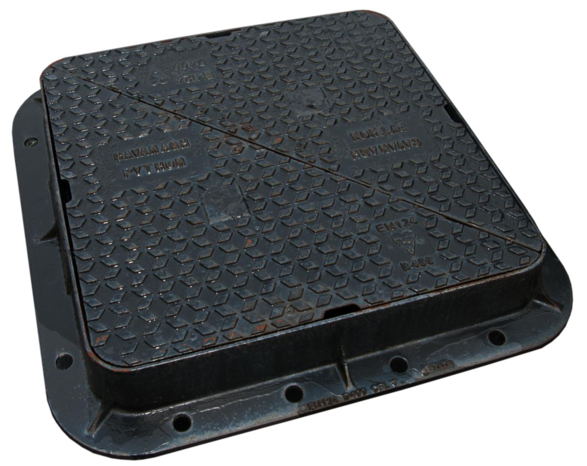 Lock till Kabelbrunn FF6060 - GJUTJÄRNSLOCK FF6060 D400