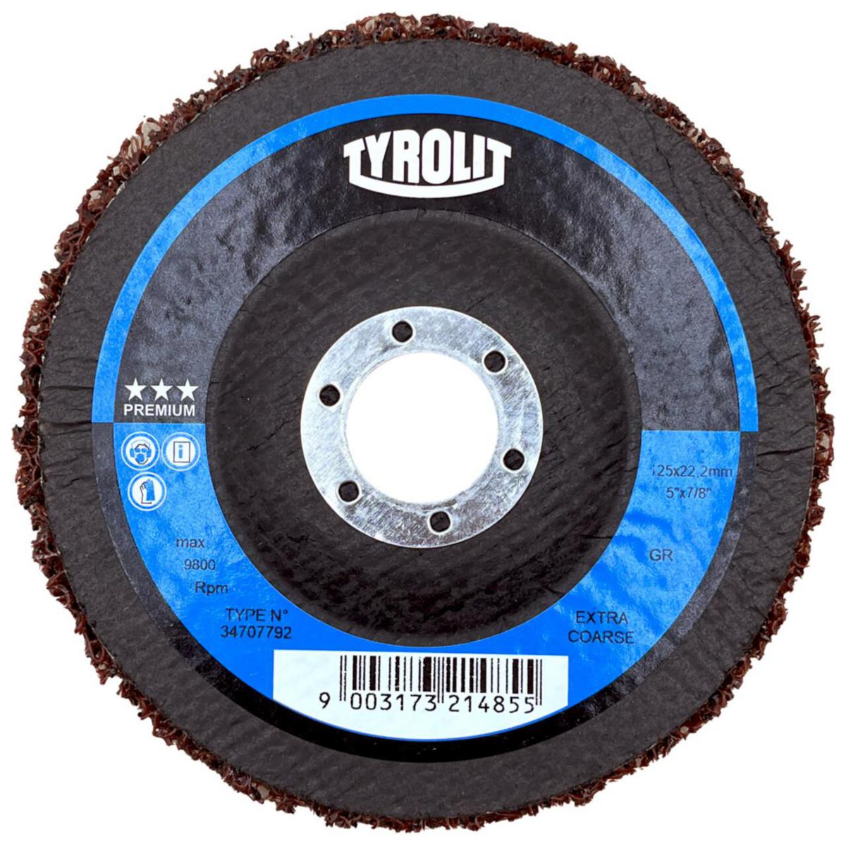 Rough Cleaner Tyrolit STRIP-IT - ROUGH CLEANING WHEEL TYROLIT STRIP-IT 125MM SOFT