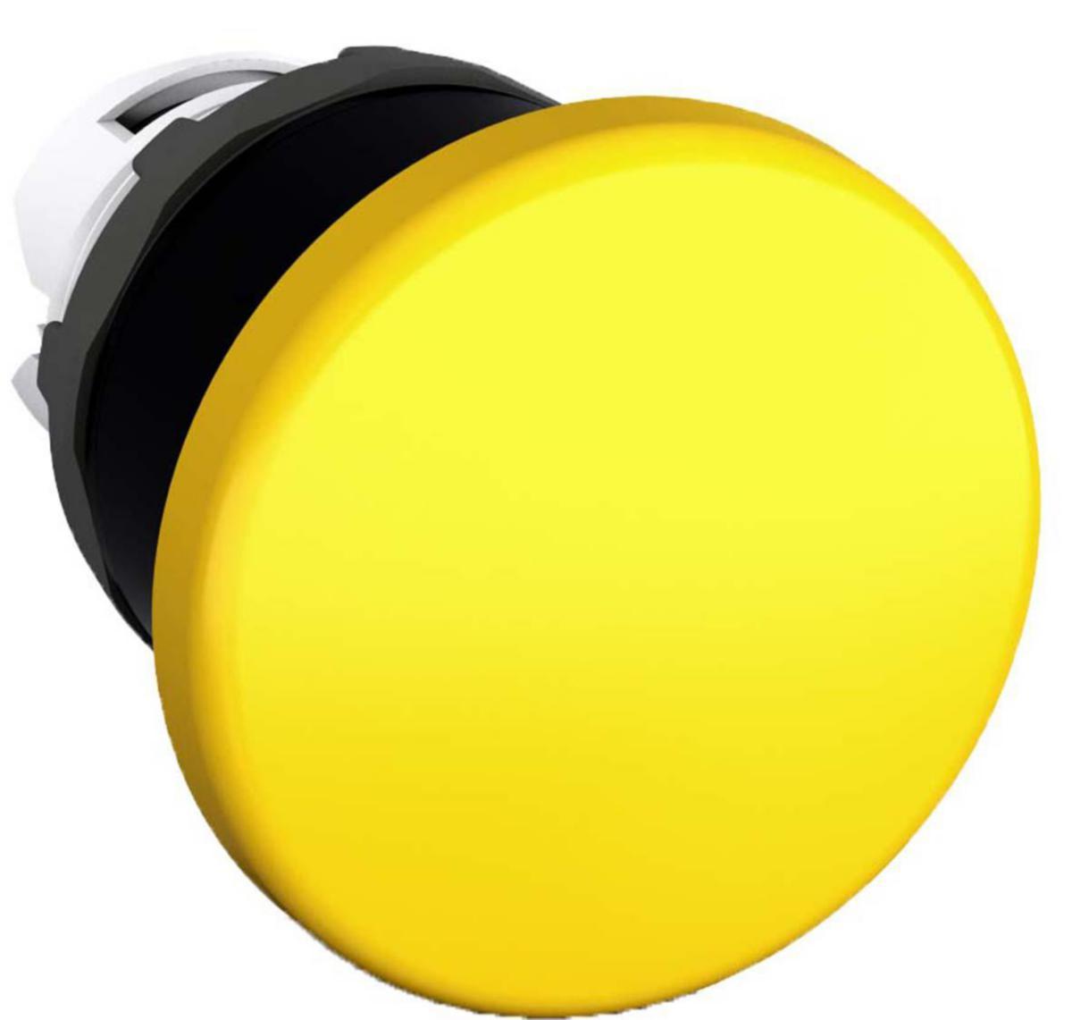 Svamptryckknapp i delar Ø 40 mm obelyst - SVAMPTRYCKE 40MM GUL 1SFA611124R1003