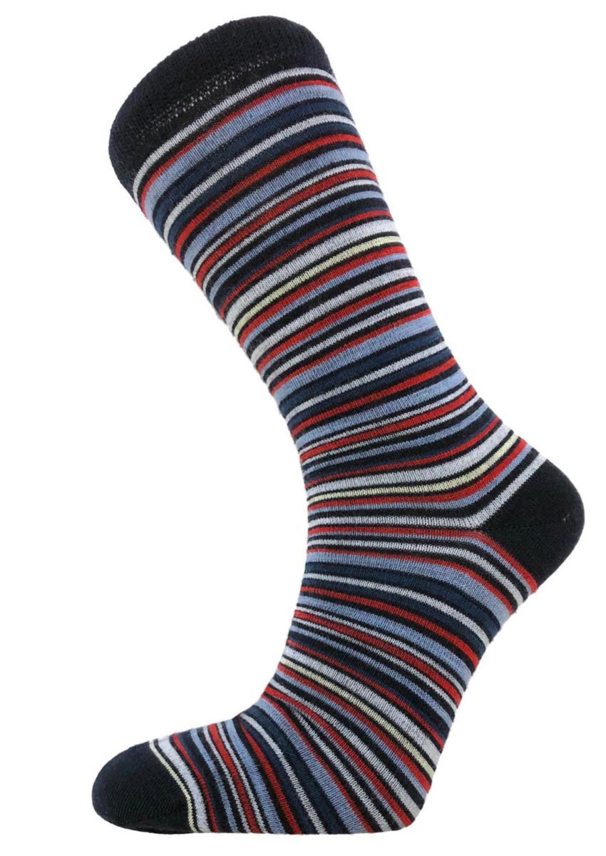 Socks Bola Merino Stripe - SOCK BOLA MERINO STRIPE NAVY/STRIPED CASUAL SIZE 40-43