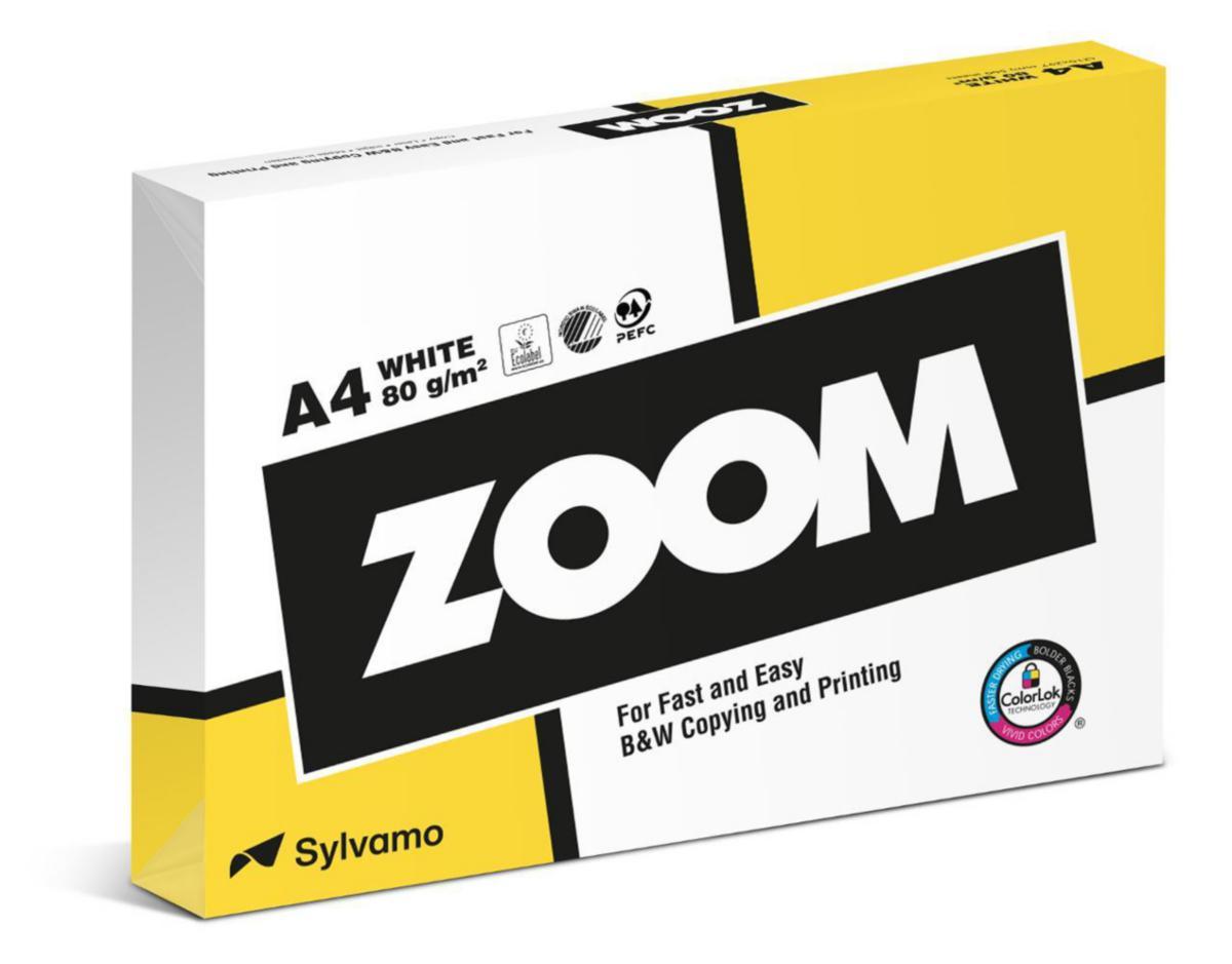 Copy paper Zoom A4 - COPY PAPER 172102 ZOOM A4 80G WITH HOLE 500/PK EUR P