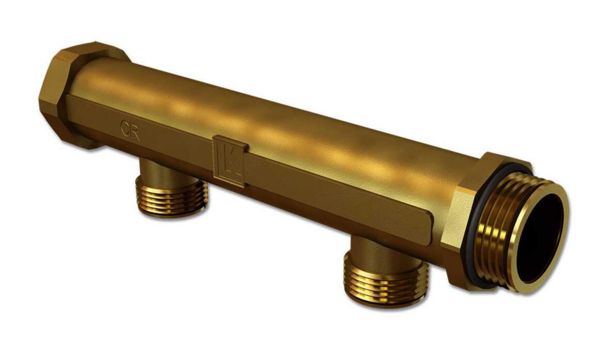 Distribute UNI-25-c / c 100, LK - MANIFOLD UNI25-2-C/C 100 1"/¾" 