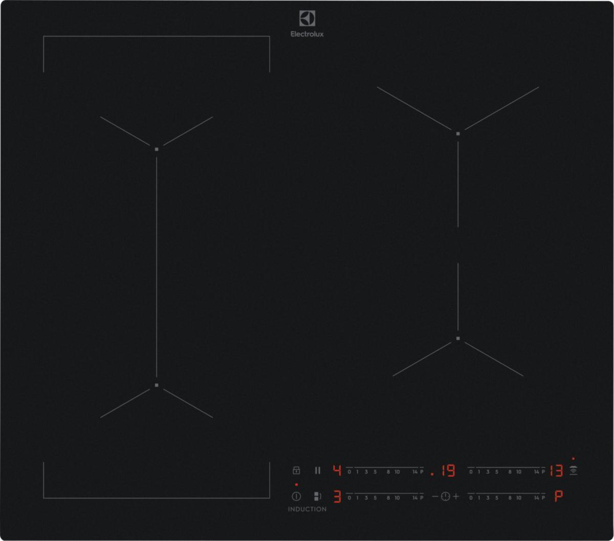 Induktionshäll, 60 cm, reptålig, Hob2Hood, Bridge - INDUKTIONSHÄLL 60 CM SVART H2H REPTÅLIG HOB650MC ELECTROLUX