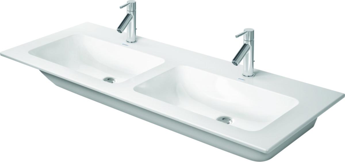 Tvättsställ Me By Starck dubbel, Duravit - DURAVIT TVÄTTSTÄLL ME BY STARCK,DUBB, 1300X490, 2BL,VIT