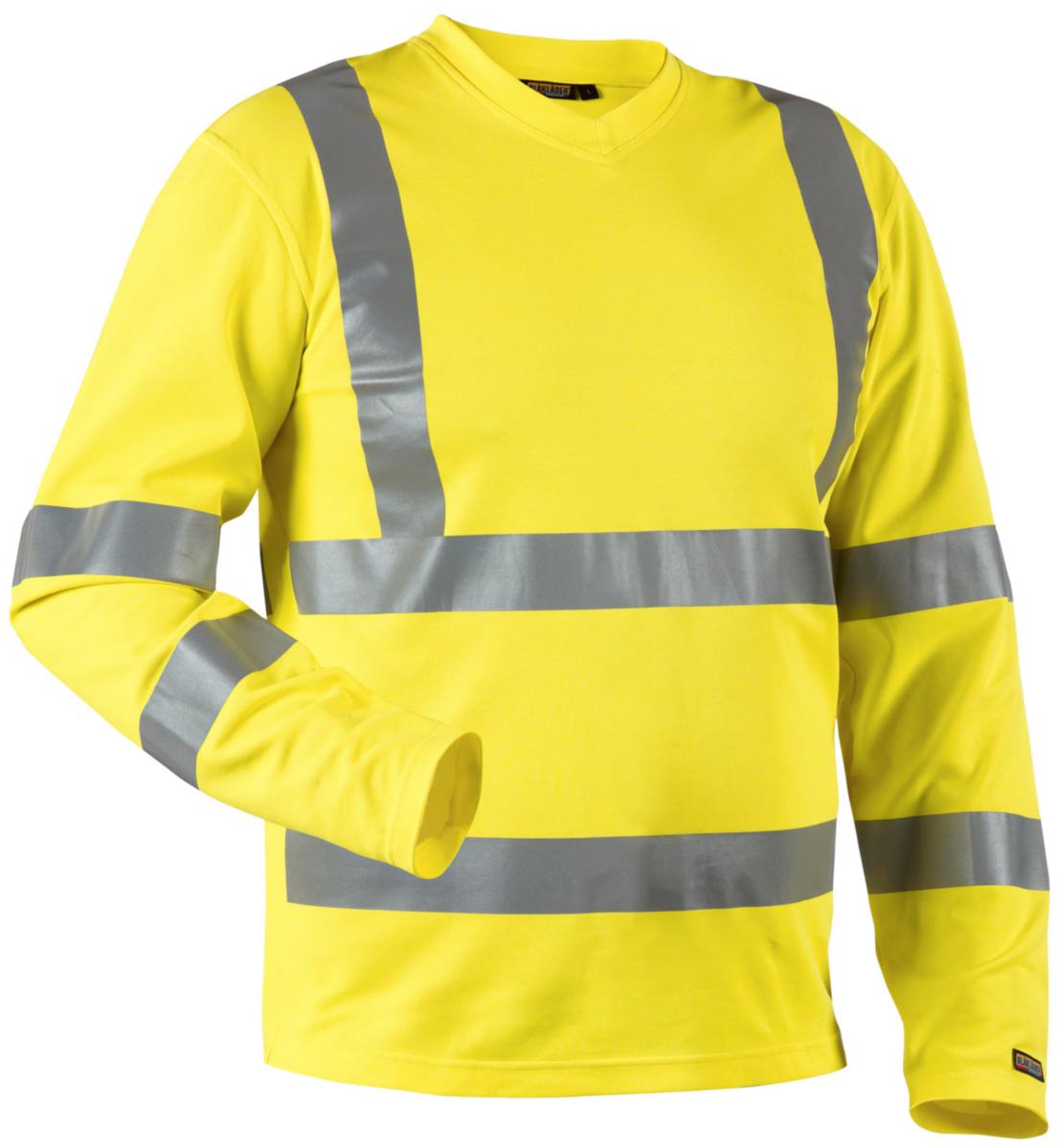 T-shirt Blåkläder 3381-1070 Long Sleeve - T-SHIRT BLK 3381-1070 YELLOW SAFTEY KL 2 LONG ARM SIZE XL