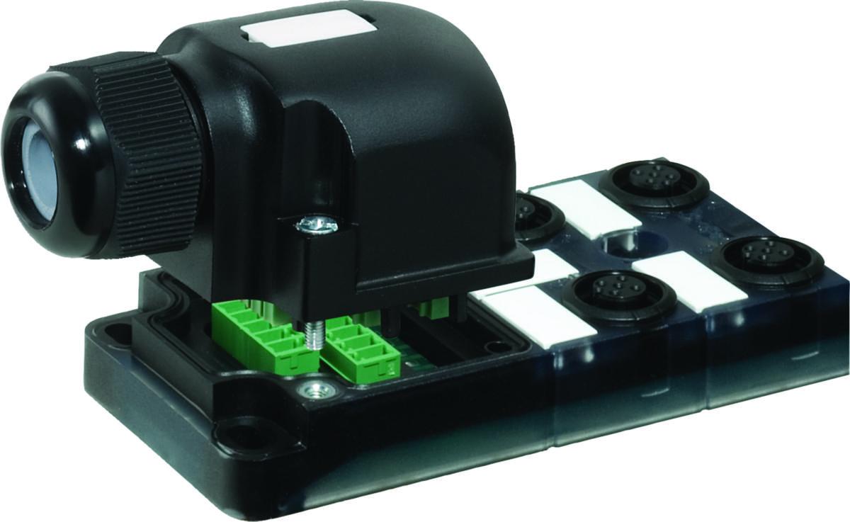 Fördelningsbox M - FÖRDELN BOX M12 5P 4V 8000-84540-0000000