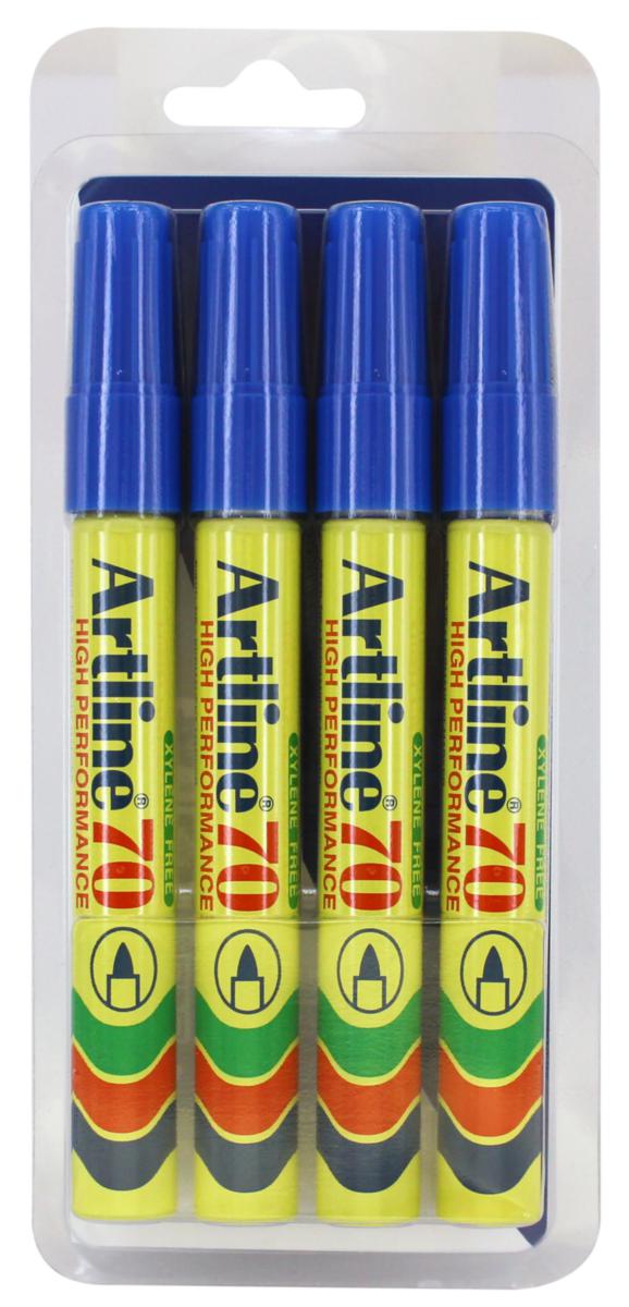 Marker artline 70 - MARKER ARTLINE 70 4-P(SB) BLUE 1.5MM ROUND NIB