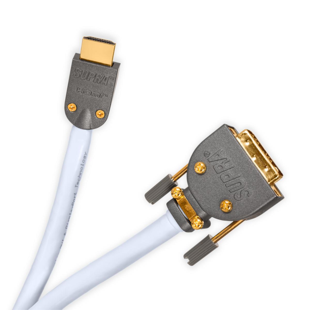 HDMI - DVI-kablage - PATCH HDMI-DVI/H HF MET-SB 2m