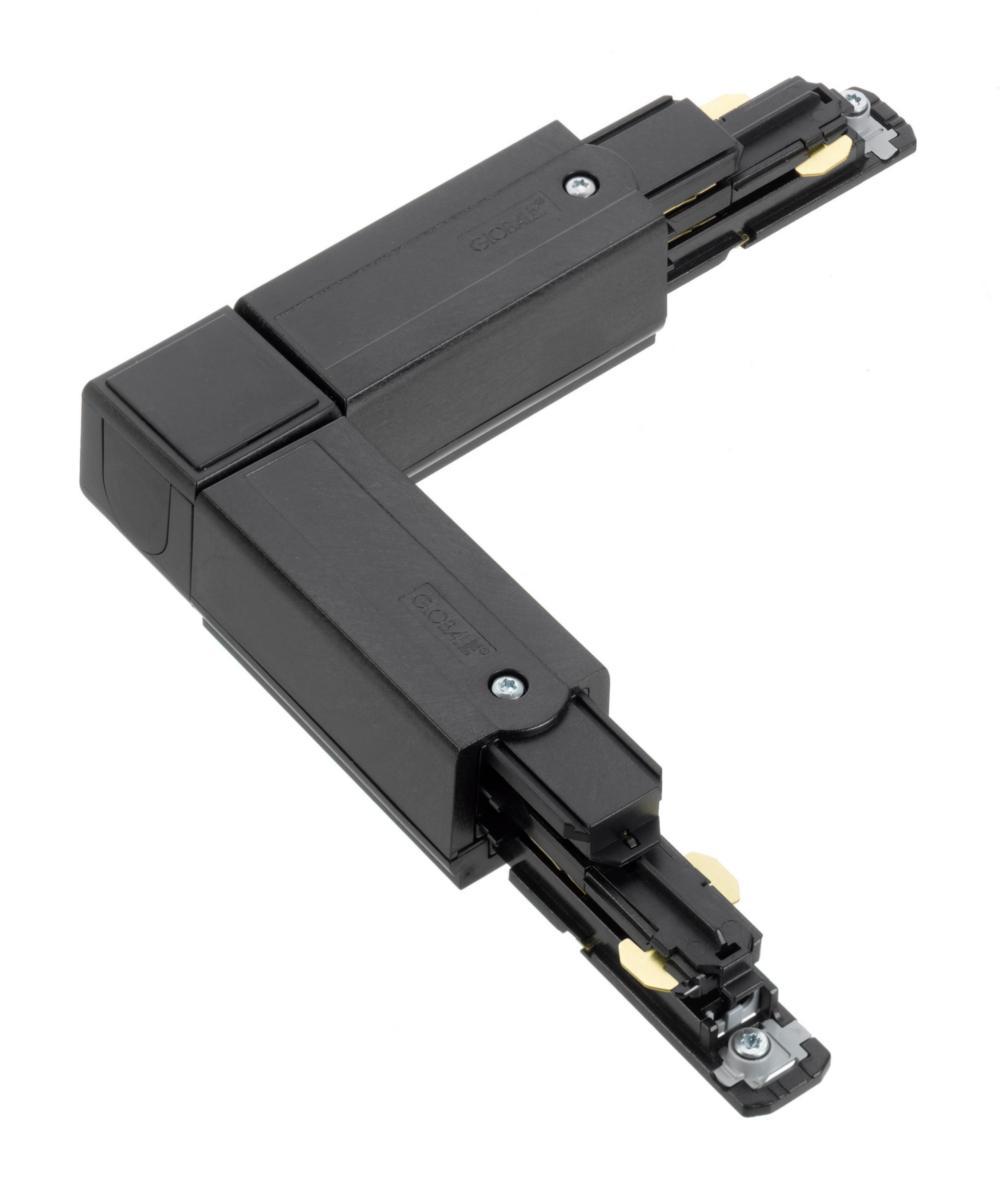 L-splice inner and outer corners for 3-phase contact rail, Global Trac - L-CONNECTOR INNER BLACK XTSC635-2