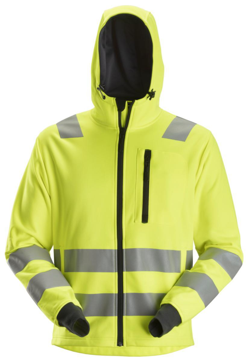 Hoodie Snickers 8039 Allround Work - HOODED SWEATSHIRT SN 8039-6600 YELLOW HIGH-VIS CL2 AW M