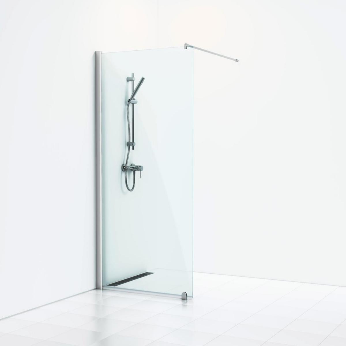 Shower screen Skoga Screen Fixed 80cm, Svedbergs - SVEDBERGS SKOGA SHOWER WALL FIXED 80X198, 6120038