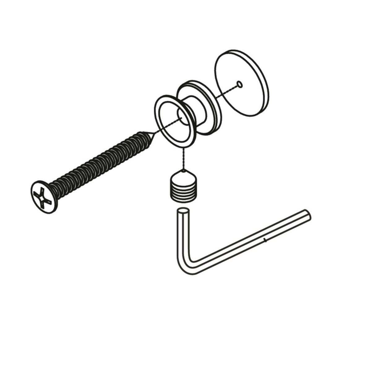 Monteringssats för 40 c/c duschblandare termostat, Gustavsberg - GBG MONTERINGSSATS 40C/C DUSCHBLANDARE