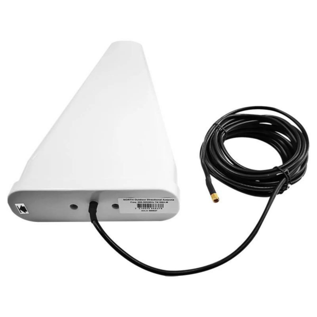 Antennriktad utomhus, 7m LMR240 SMA hane - NORTH DIRECTIONAL ANTENNA 698-3800 OUTDOOR 7M SMA-M