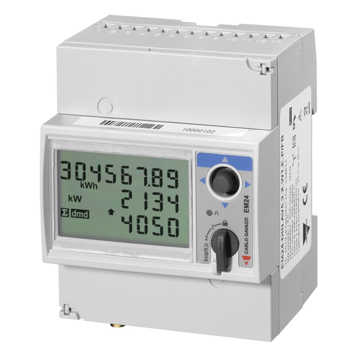 Elmätare EM24 för trafomätning - ENERGIMÄT 5A WM-BUS INT MID EM24DINAV53XW1IPFA