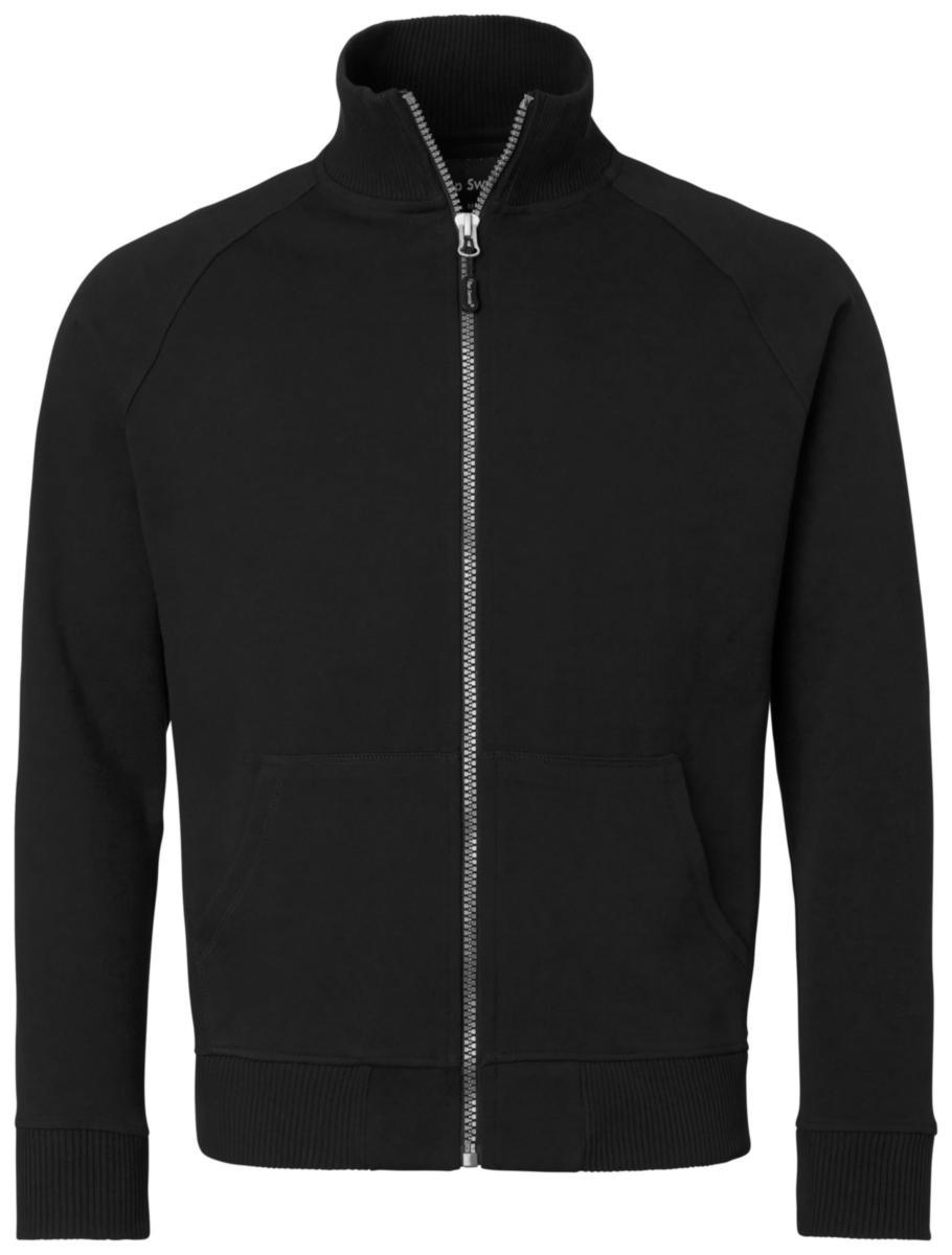 Sweatshirt Top Swede 0202 - TRÖJA TOPSWEDE 0202 HELZIP SVART STL L