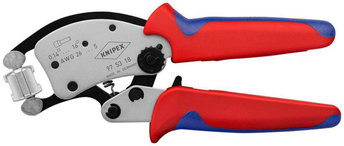 End cap plier Knipex 975318 - END CAP PLIER KNIPEX 975318SB SQUARE PRESSING
