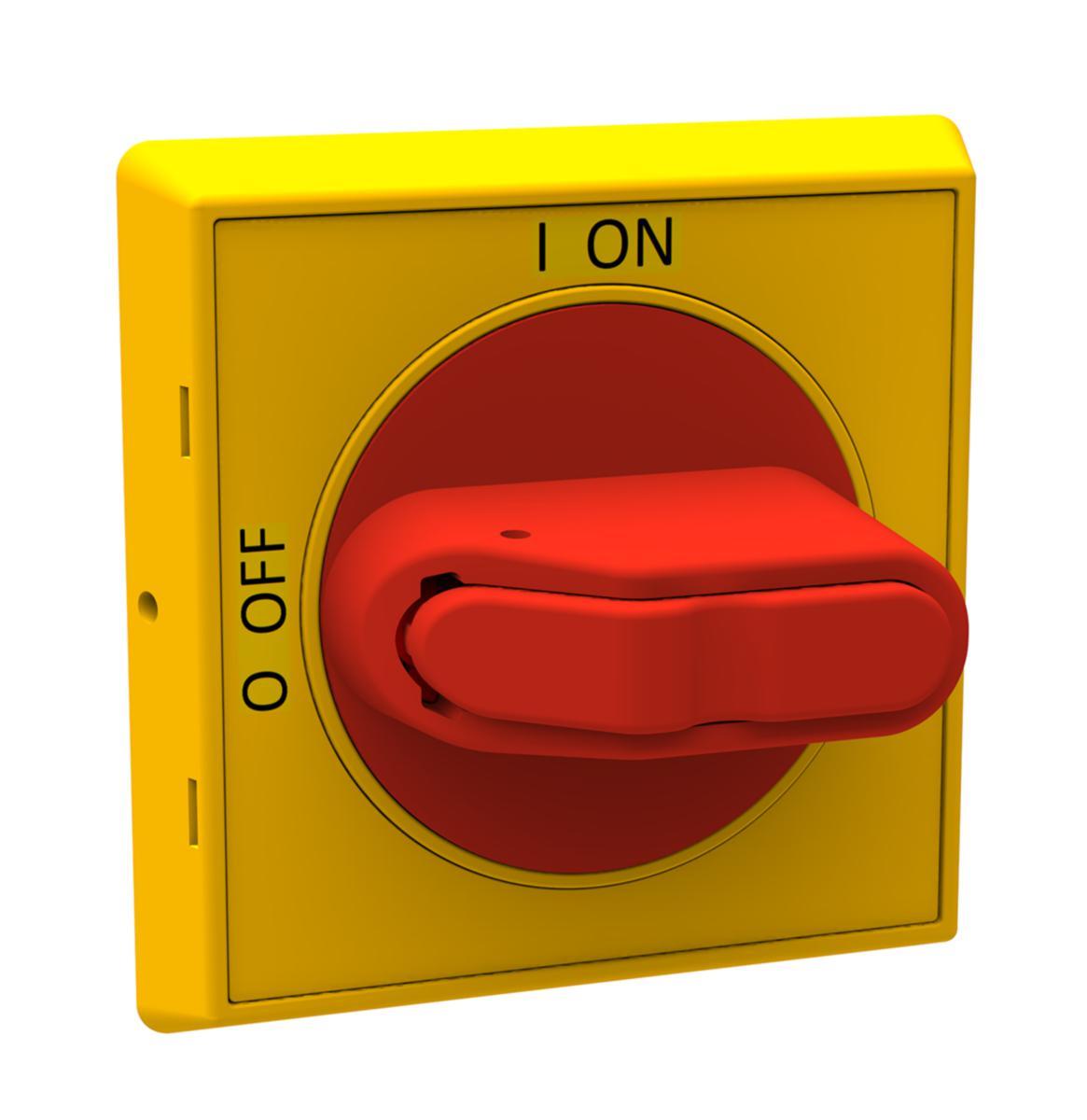 Dial selector for bottom and DIN-rail mounted switch - SELECTED KNOB YELLOW IP65 OHYS2AJ
