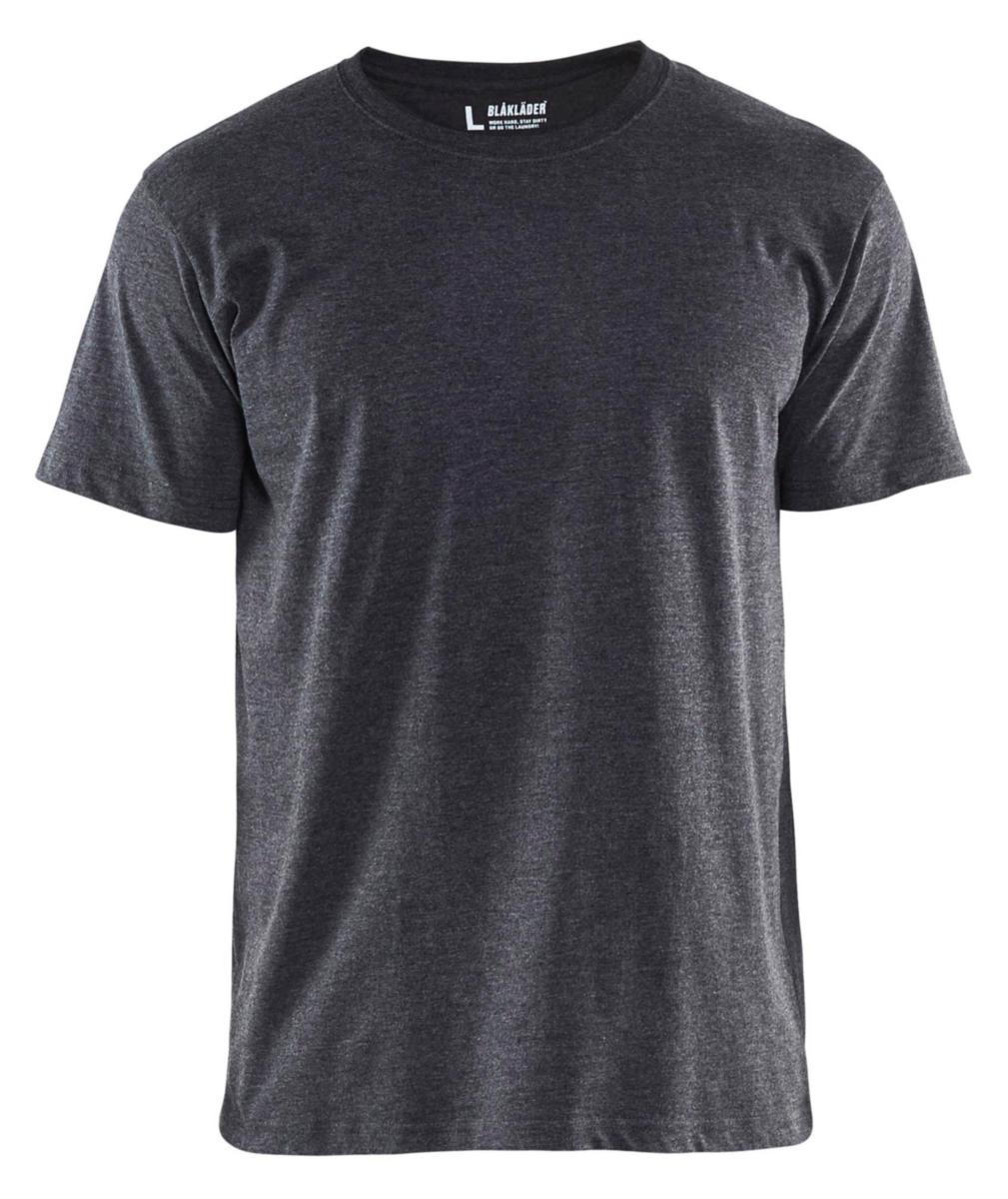 T-shirt Blåkläder 3300-1025 - T-SHIRT BLK 3300-1025 SVARTMELERAD STL 3XL