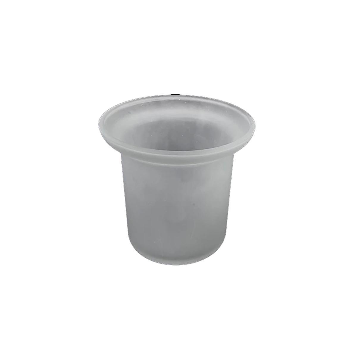 Toalettborstställ Azur - TOALETTBORSTSTÄLL AZUR MED FROSTAT GLAS CH