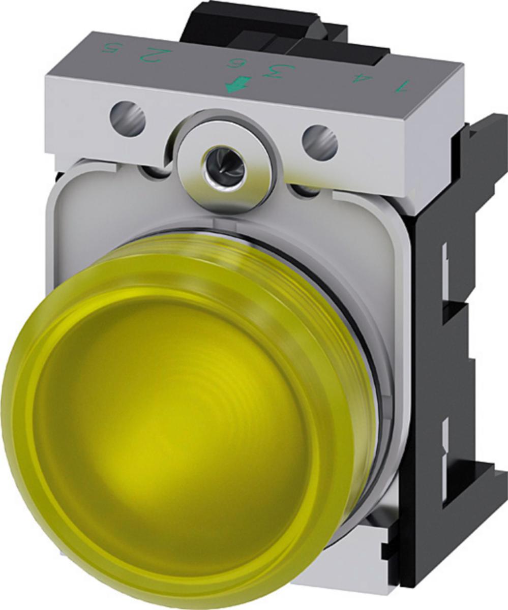 Signal lamp 3SU11 - INDICATOR LIGHT, YELLOW 3SU1152-6AA30-3AA0