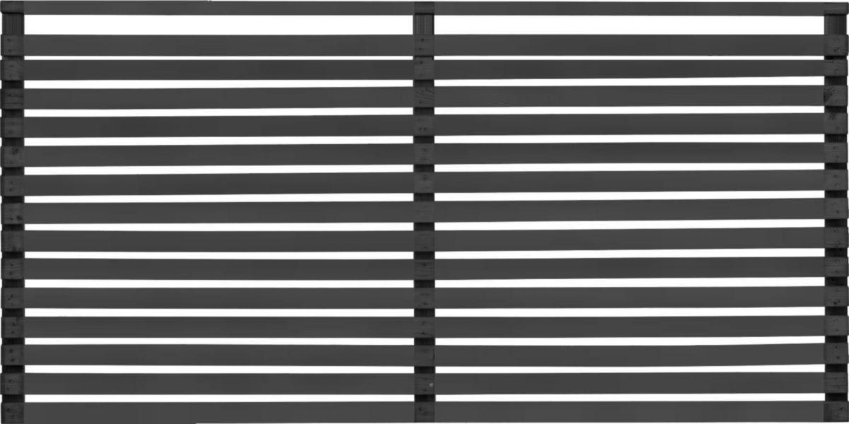Skärm, Horizont 2 - SKÄRM/STAKET HORIZONT 2 SVART 1590X890 MM