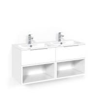 Tvättställsskåpspaket Crown Kommod 120x45D Vit, Macro