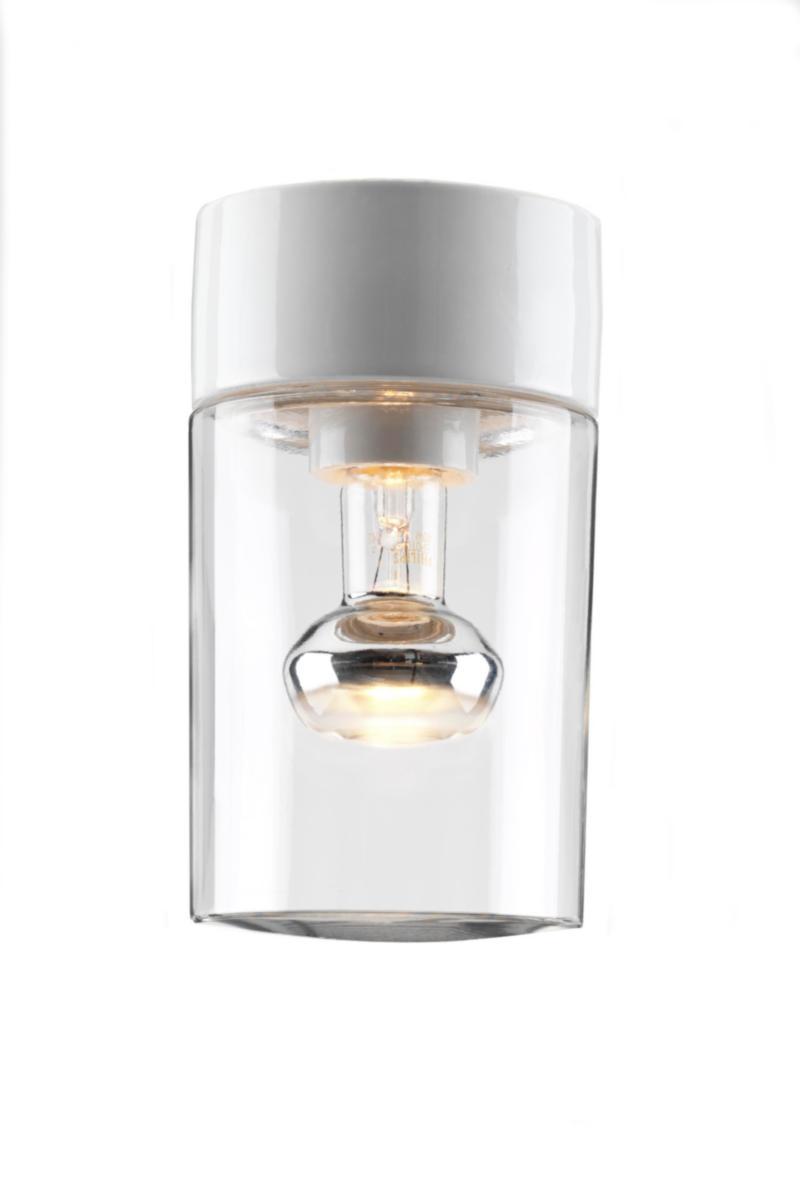Tak- och väggarmatur Opus - ARM OPUS 120 KLAR VIT 100W RAK H200 IP54 E27 100W