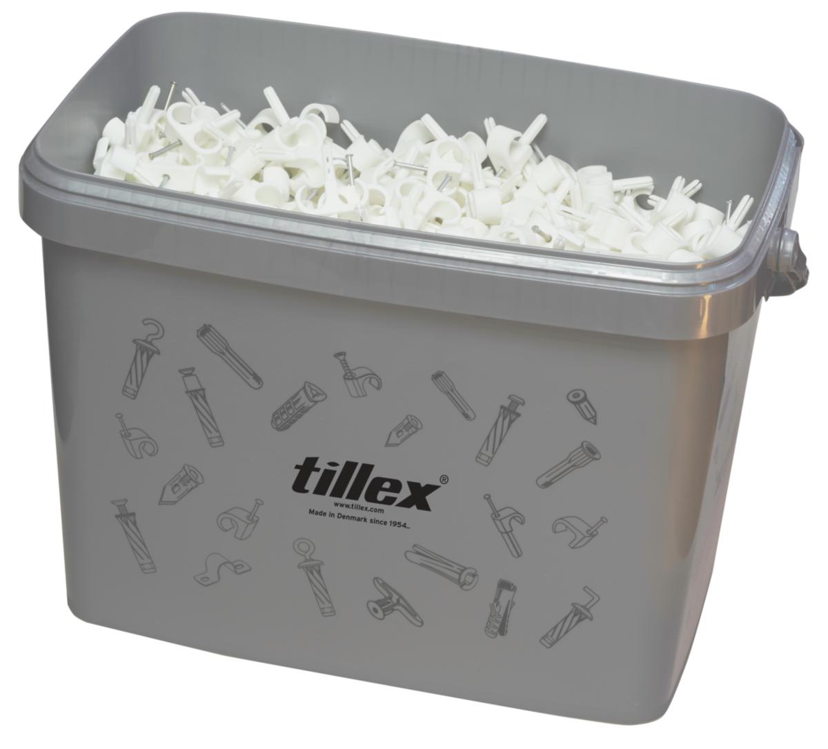 Pluggklammer PC-D vit till runda ledningar med dubbel fästning - PLUGGKLAM DUBBEL 18-22 VIT XXL PC-D 18-22 W XXL