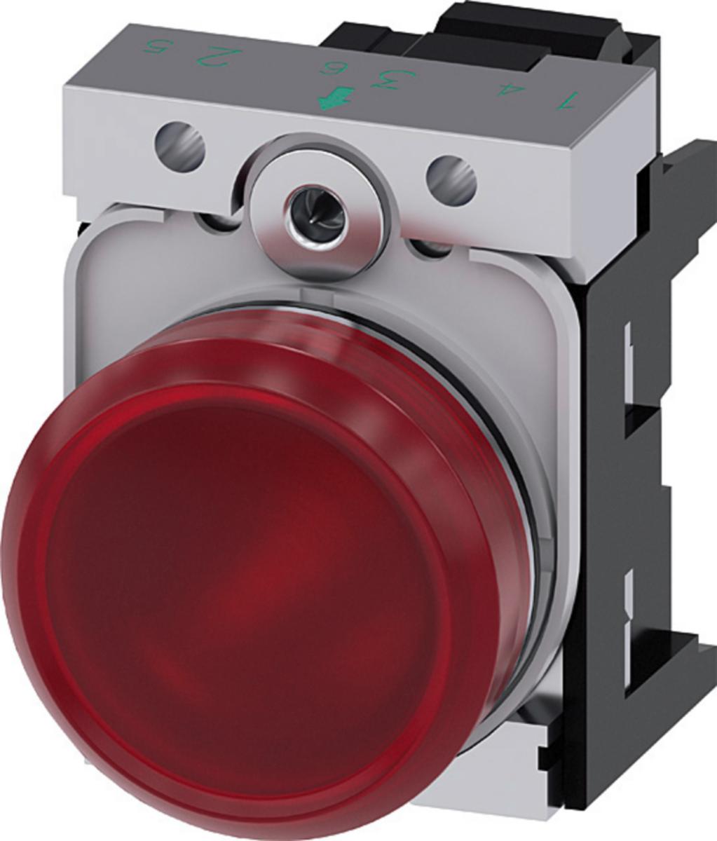 Signallampa 3SU11 - SIGNALLAMPA RÖD 230V 3SU1156-6AA20-3AA0