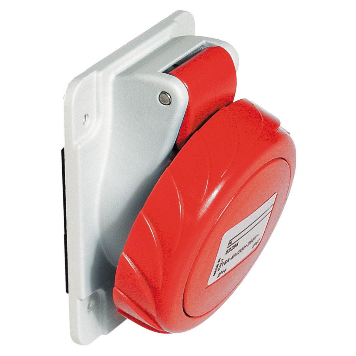 Vägguttag CEE - CEE VINKL 125A 3P+N+J IP67 81295