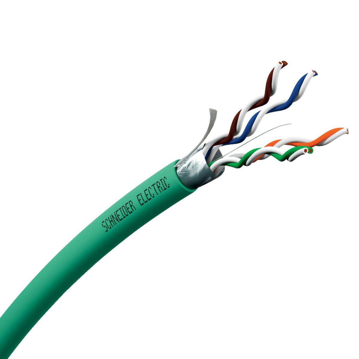 Datakabel Actassi C5E F/UTP Dca, Schneider - KAT 5E F/UTP 4P DCA GRÖN T500 VDICD135218