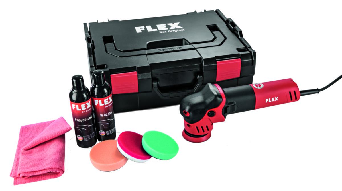 Polermaskin Flex XFE7-12 Set - POLERMASKIN FLEX XFE7-12 80MM I SET 700W 12MM 3600-10800/MIN