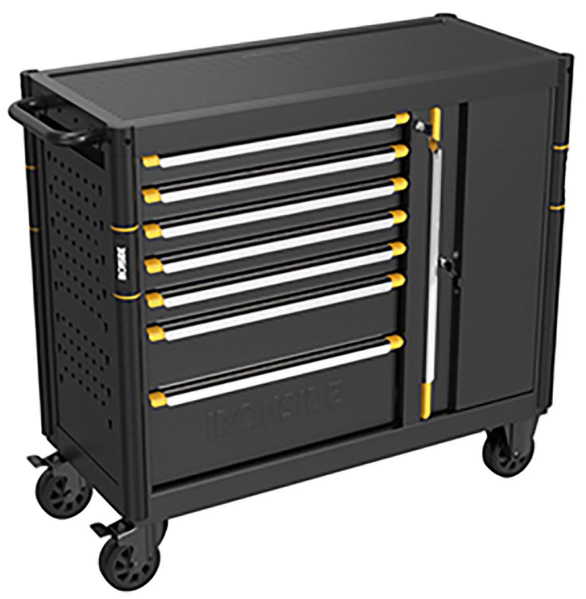 Verktygsvagn Ironside komplett nyckel med skåp115 cm - VERKTYGSVAGN IRONSIDE KOMPLETT VERKTYG 448 DELAR VAGN 115 CM