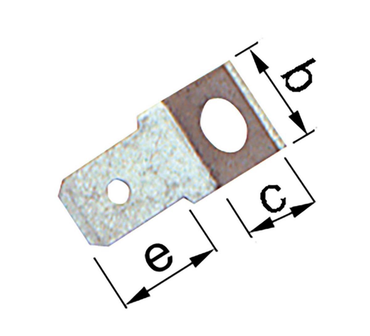 Anslutningsstift, oisolerade - FLATSTIFT B0457H4