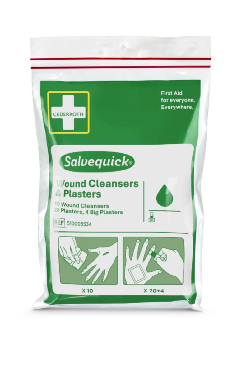 Salvequick Sårtvätt & Plåster - SALVEQUICK WOUND CLEANSERS & P 20ST/FRP