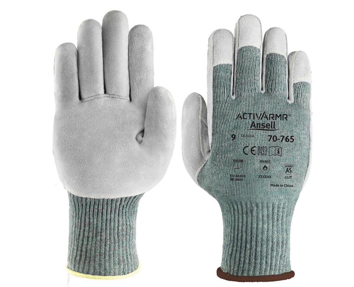 Skärskyddshandske Ansell Vantage 70-765 - HANDSKE ANSELL VANTAGE 70-765 GRÅ KEVLAR CUT D STL 9